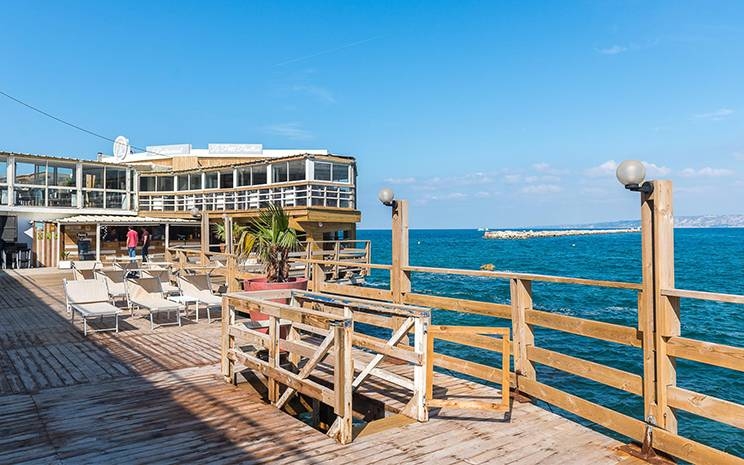 Plage privée - Le Petit Pavillon - Restaurant Marseille - Restaurant terrasse